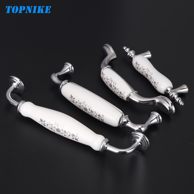 TOPNIKE Moderne keramische kleine handvat garderobe keukenkast handvat keramische knoppen landelijke stijl wit porselein knoppen en handgrepen