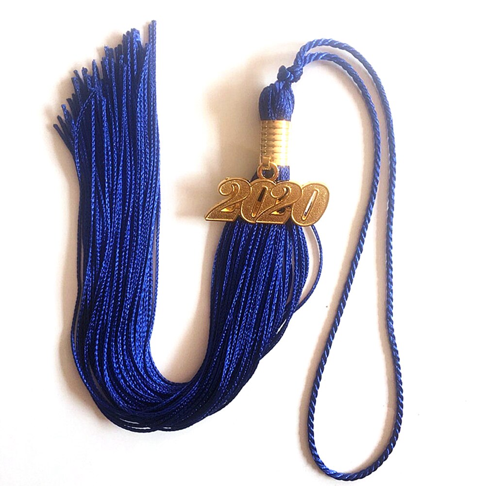 Graduation Hat Tassel DIY Decoration Fringe Academic Hanging Ceremonies With Charm Party Craft Making Accessories Pendant: Blue