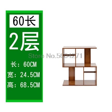 Student bookshelf modern minimalist shelf living room bamboo floor bookcase free combination small bookshelf: 60cm style1