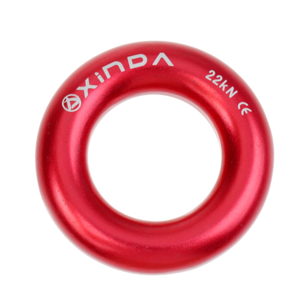 Outdoor Aluminum Rappel Ring Climbing 22KN Bail-Outs O-ring for Mountaineering Rock Tree Arborist Descending Hardware
