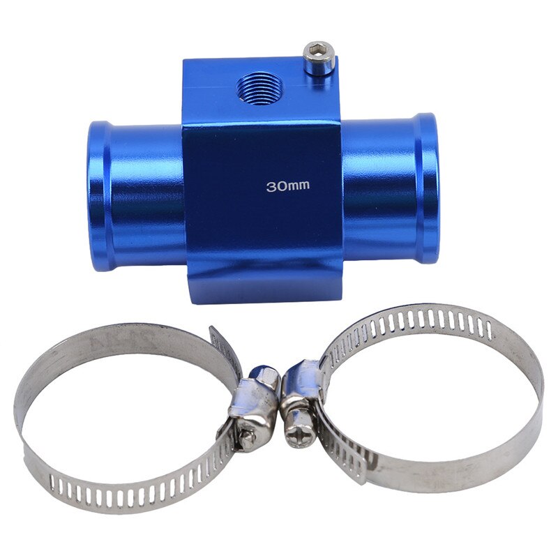Racing Blue Water Coolant Temperature Sensor Water Temp Gauge Adapter 26MM 28MM 30MM 32MM 34MM 36MM 38MM 40MM Instrument: 30MM