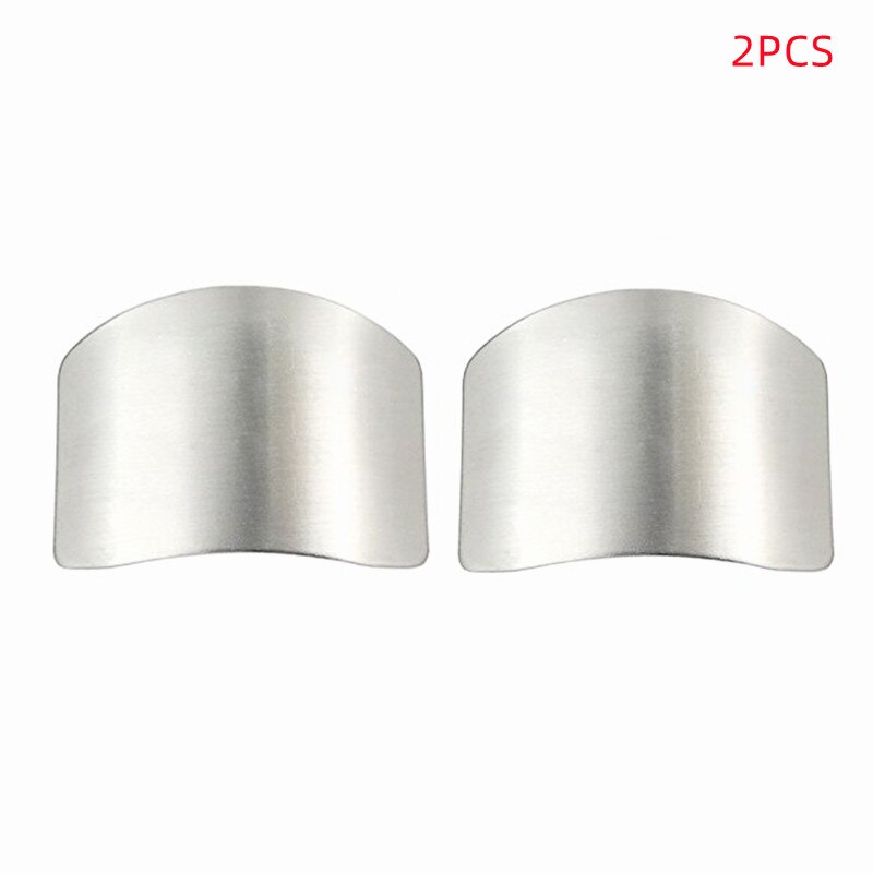 Finger Guard Finger Protectors Stainless Steel Finger Hand Cut Protect Guard Safe Use Knife Slice Shield Kitchen Cooking Tools: 2pcs