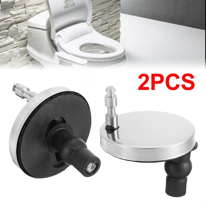2 Pcs Toilet Seat Hinge Fittings DIY Quick Release Hinge Screw Replacement for Bathroom Toilet Supplies Accessories