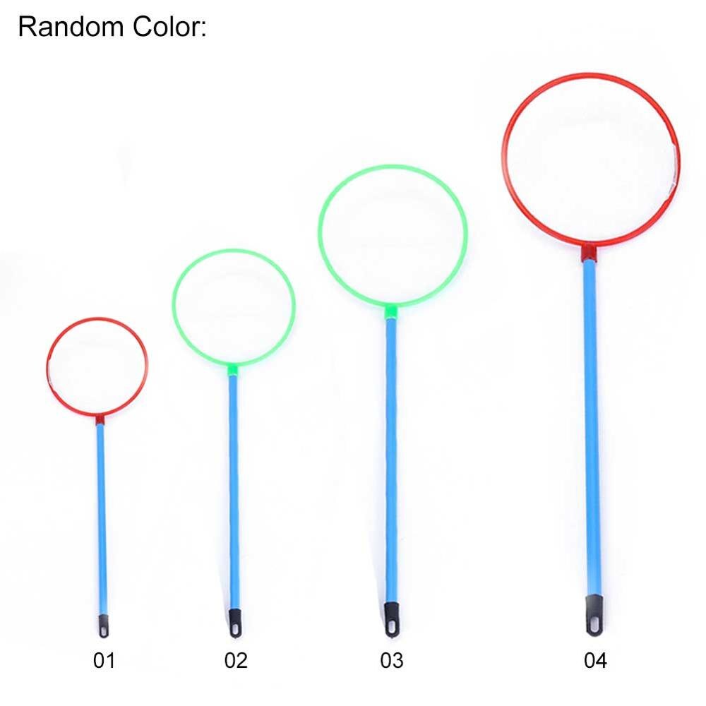 2Pcs Mini Fish Net Aquarium Fish Catch Tool Handle Fishing Net Aquarium Fish Tank Cleaner Too Accessories Round Random Color
