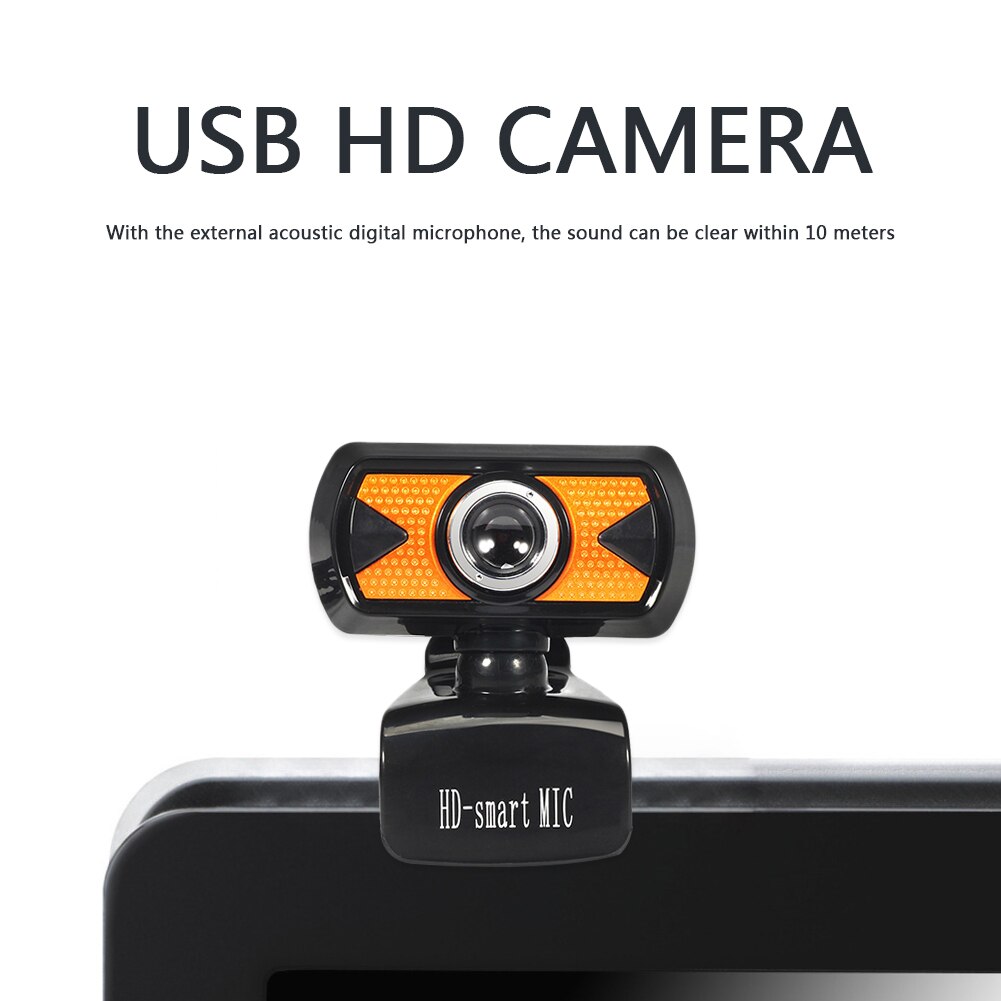 USB Webcam HD Digital Video Web Camera With Microphone Clip-on for Computer PC Laptop Free Driver Webcam 360 Degree USB Camera