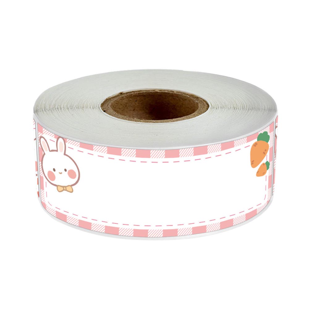 120pcs/roll Cartoon Name Stickers for Kids School Kitchen Sticker Refrigerator Food Storage Label Sticker Stationery Handwritten