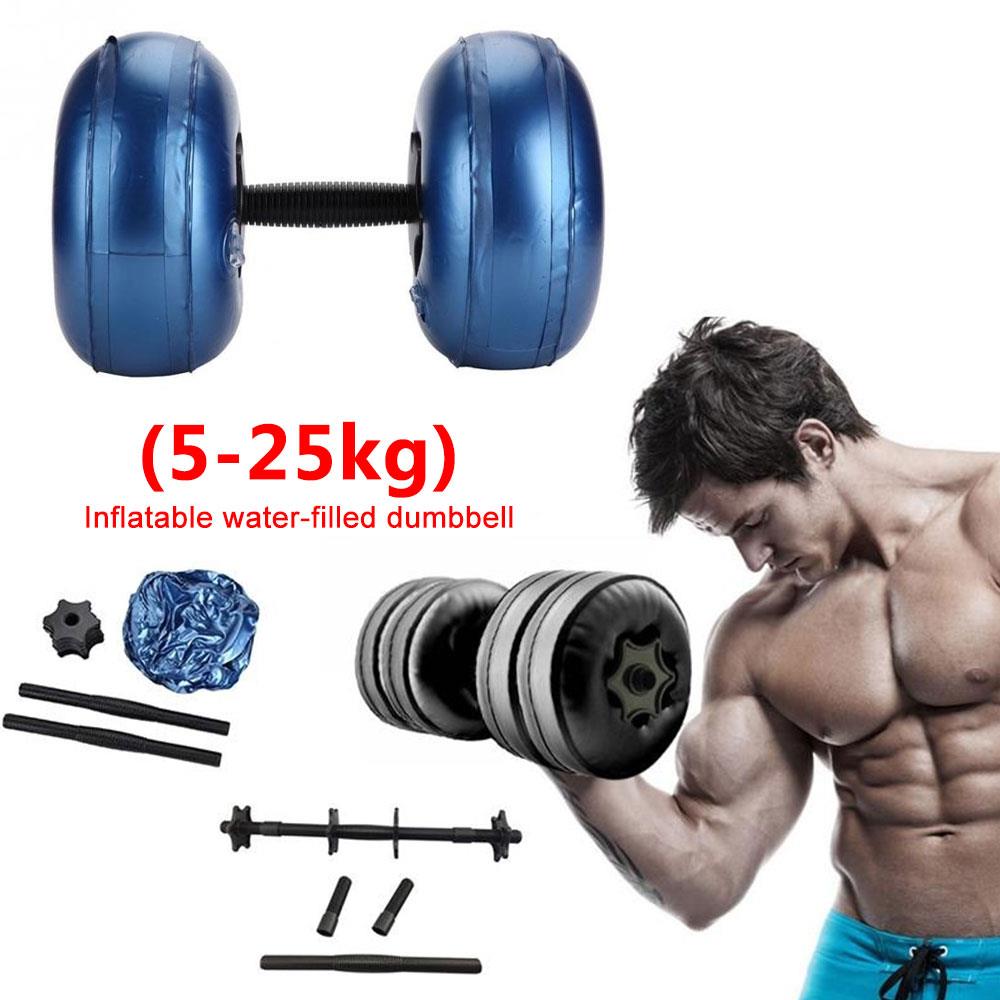 Haltère d'eau haltère gonflable musculation entraînement du corps écolière en fonte casquette de sport musculation solide