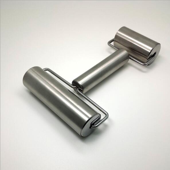 1 PC T bilden Edelstahl Teig rollen Stift Backen Kochen Werkzeug Rolle für Pasta Kekse Pizza und Teig PD 006