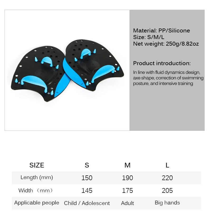 1 Paar Einstellbare PVC Hand Schwimmen Paddel Schwimmhäute Handschuhe Hand End Training Tauchen Paddel Handschuhe Wasser Paddel Ausrüstung