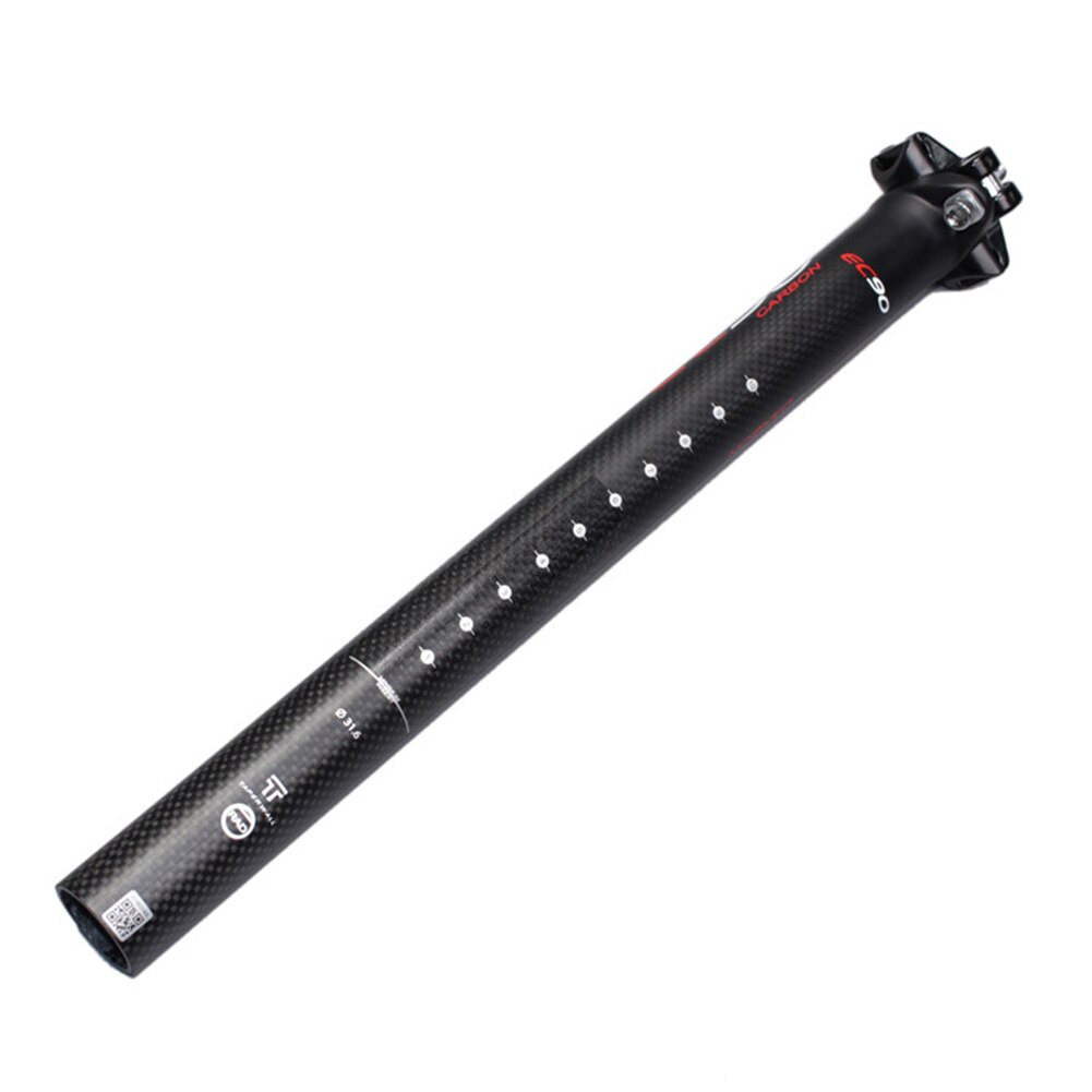 Carbon Fiber MTB Road Bike Cycle Lightweight Seatpost 27.2/30.8/31.6*350/400mm Bicycle Seat Post High