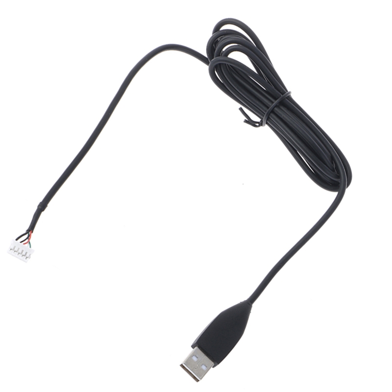 A9LC 2m Maus Linien Ersatz dauerhaft PVC USB Maus Kabel für logitech- MX518 MX510 MX500 MX310 G1 G400S Spielen Maus Schwarz