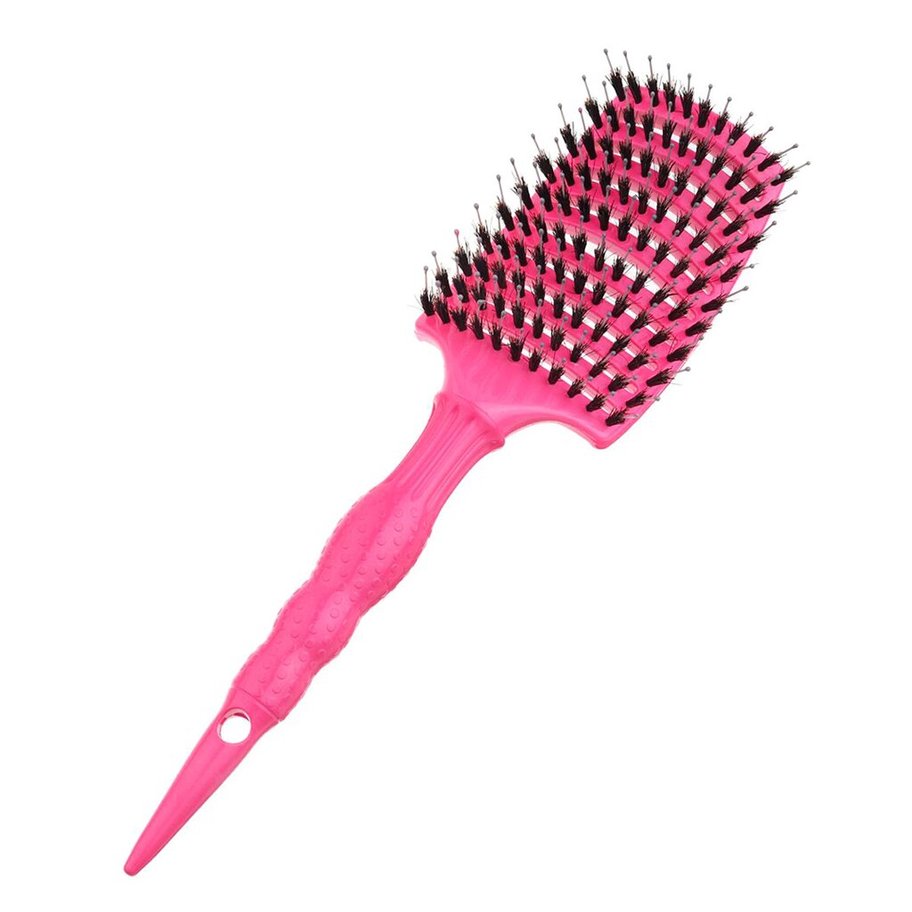 Spazzola per capelli ventilata curva barbiere asciugatura a soffiaggio spazzole per lo messa in piega volumizzante pettine