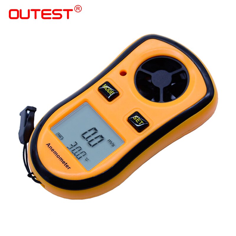 Anemómetro portátil, termómetro Anemometro GM8908, medidor de velocidad del viento, medidor de viento, 30 m/s, LCD Digital, herramienta de medición manual