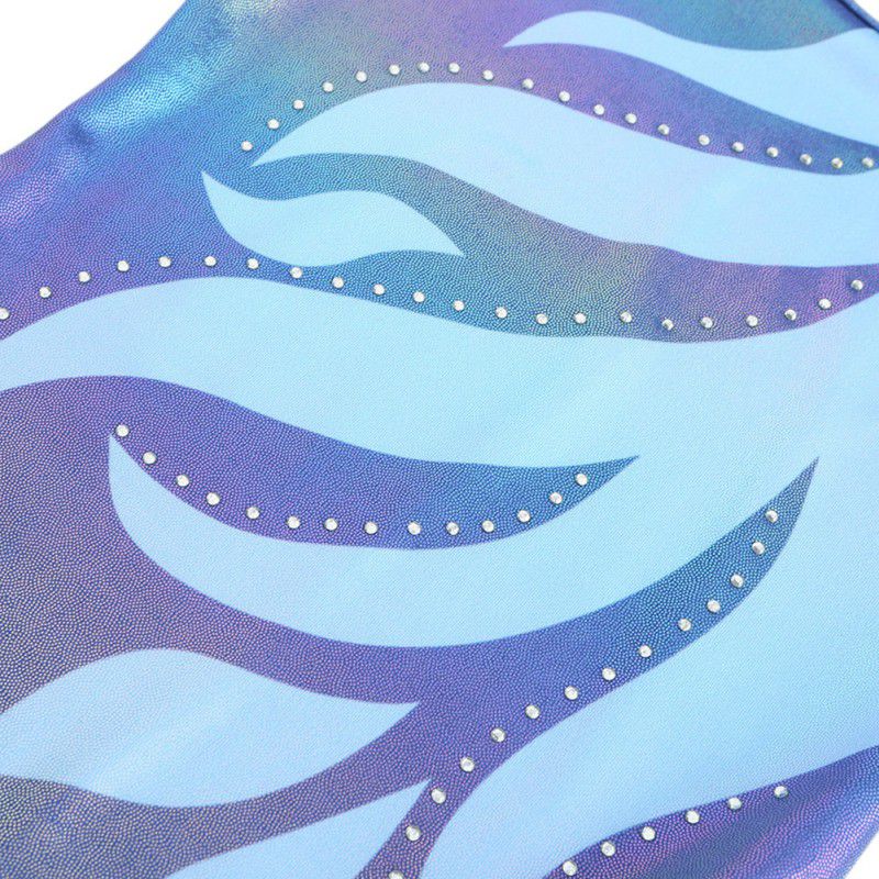 Little Girls Diamante Long Sleeve Ballet Leotards Clothes Dance Wear Children Bright Color Gymnastics Body Suits