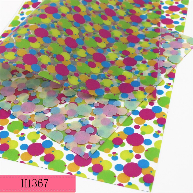 A4 20*33CM dot cartoon Transparent UV clear print pvc fabric for DIY accessories H1367