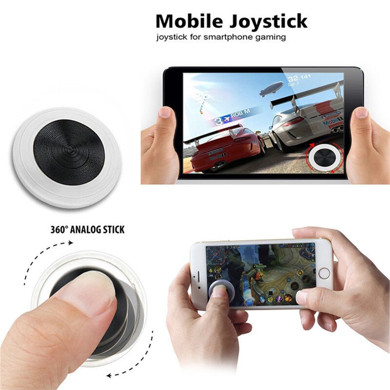 Mini ultradunne Touchscreen Mobiele Telefoon Joystick voor iOS telefoons voor Android Telefoons Arcade Games Controller Touch Joystick