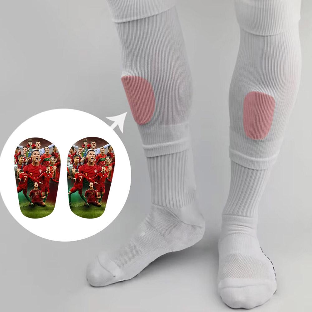 1 paar mini-scheenbeschermers, beschermende voetbalbenodigdheden, beschermende uitrusting scheenbeschermers verzamelpads voor voetbalfans