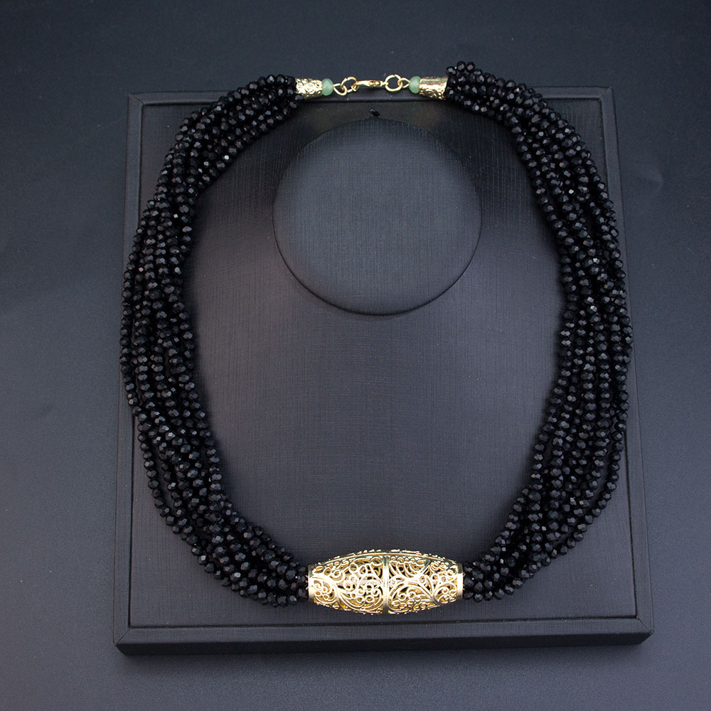 Sunspicems arabischer brautschmuck, kristallperlen-choker-halskette für damen, hochzeitsschmuck, goldfarben, marokkanisches design: Hellgelbe farbe