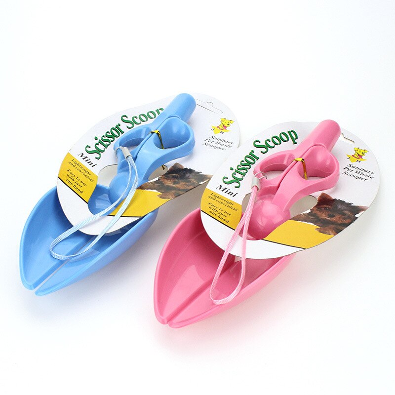 Pet Dog Excrement Shovel Scissors Form Puppy Feces Picker Portable Teddy Use Outdoor Poop Bag Walk Cat Manure Cleaning Supplie