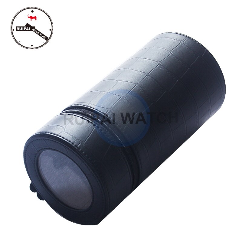 Remontoir de montre automatique, 3 Modes, batterie AAA, adaptateur secteur, Source d'alimentation, remontoir de montre Portable, cuir synthétique polyuréthane noir