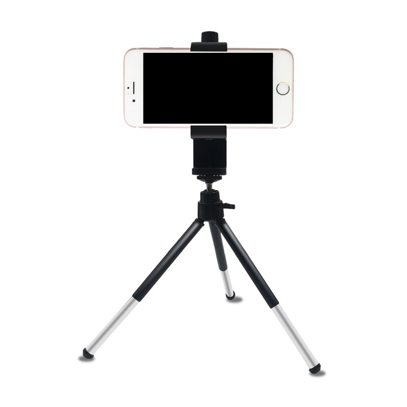 Flexible Mini Tripod for Phone Lightweight Aluminum Metal Tripods Stand Mount with Phone Clip Tripods for Xiaomi iPhone 5s/6/6s7