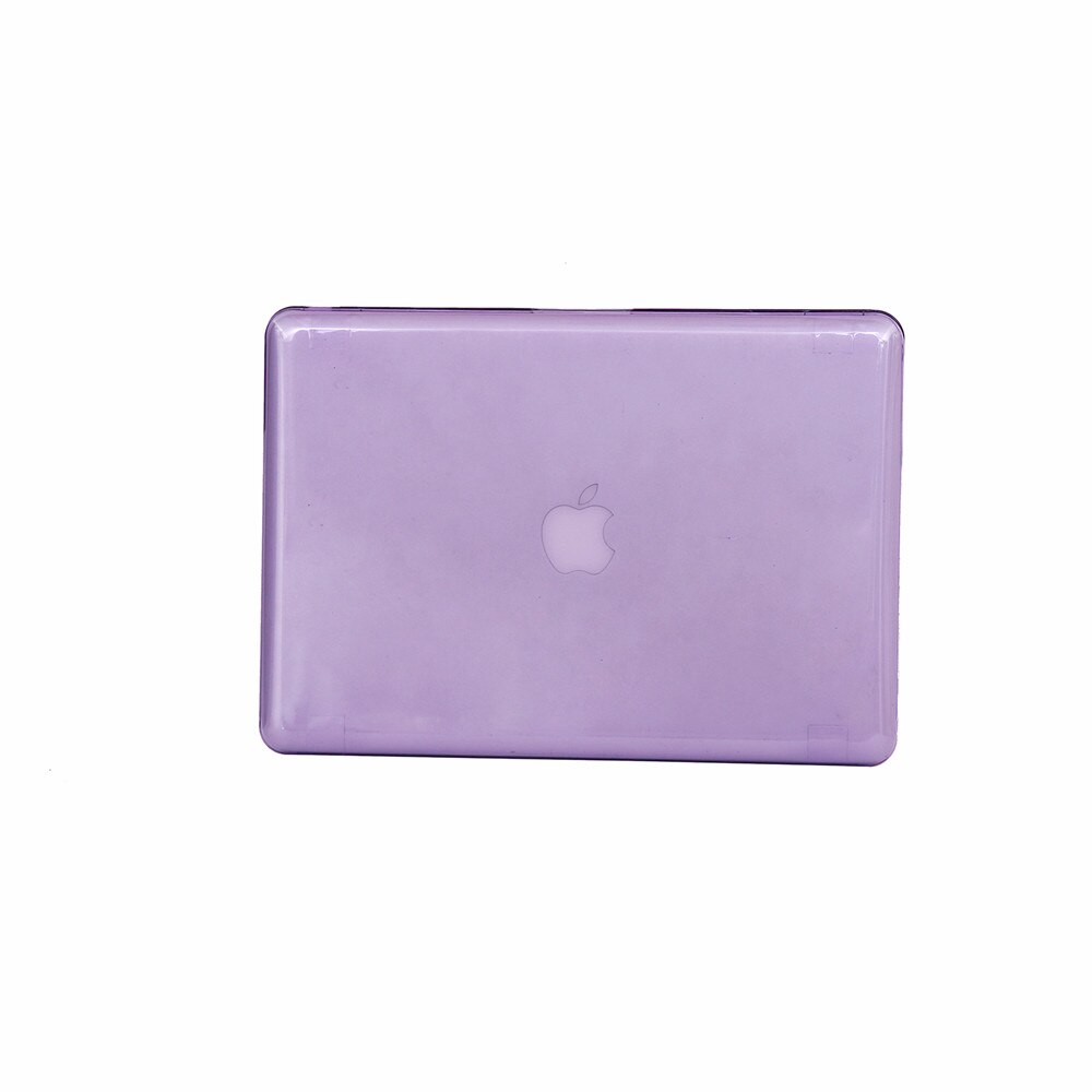 A1278 A1286 matowy/kryształowy futerał na laptopa do Macbook Pro 13.3 "15.4" profesjonalna osłona ochronna shell 2008-2012: Fioletowy / 13.3