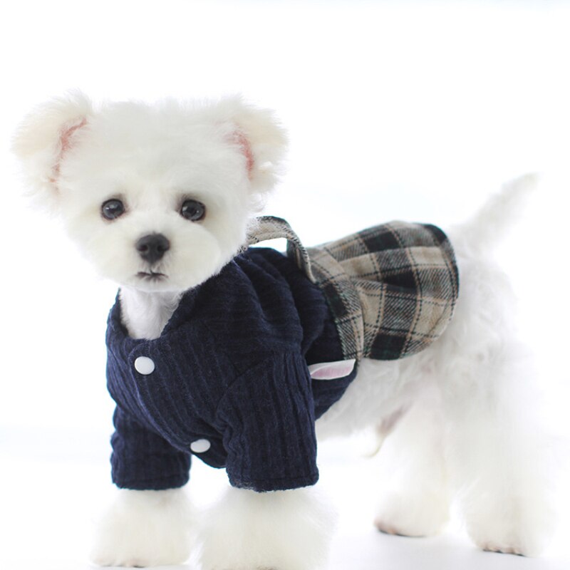 Pari koiran vaatteet poika koiran haalari tyttö koiran mekko talvi lemmikki asu pentu vaatteet yorkshire pomeranian villakoira snautseri asu