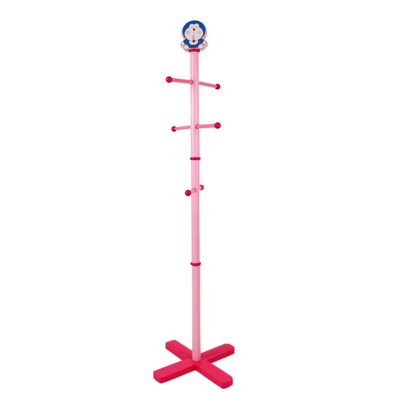 138cm 6 krokar barn tyg kappställ, golv stående hall möbler, enkla trä klädhylsa, sovrum vardagsrum står: D