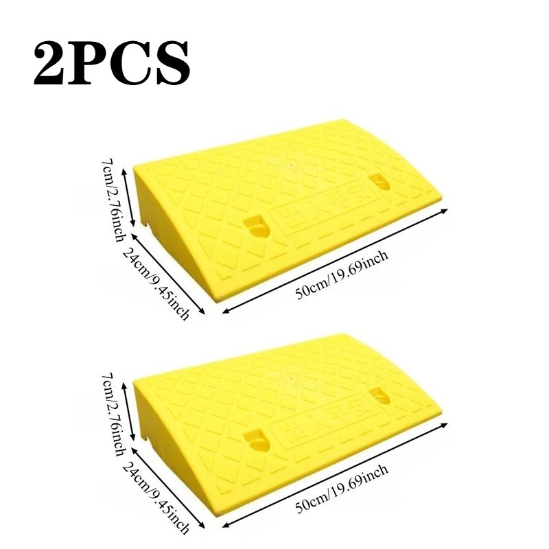 Langlebige tragbare Schwellenrampe, 3–10 cm Höer, rutschfeste Oberfläche für Auto, Motorrad, Rollstuhl, Haustiere, Haustür, Bordsteinzugang: transparent