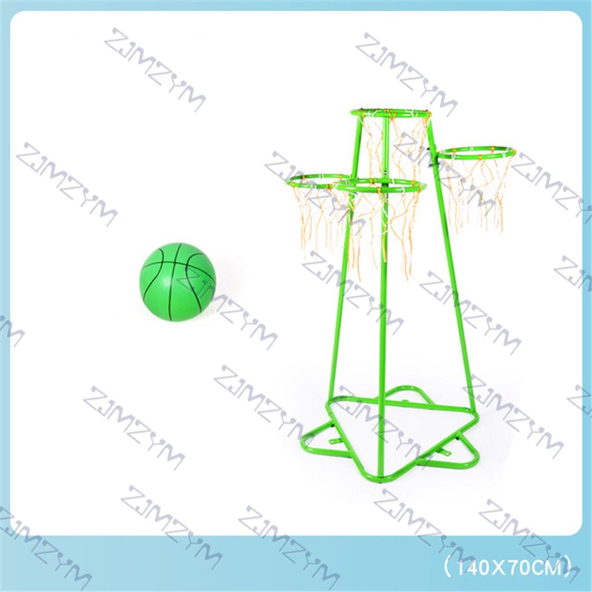 Outdoor Sportartikelen Kinderen Basketbal Stand Kleuterschool Metalen Basketbalrugplank Rack Frame Multifunctionele Spel Speelgoed: green