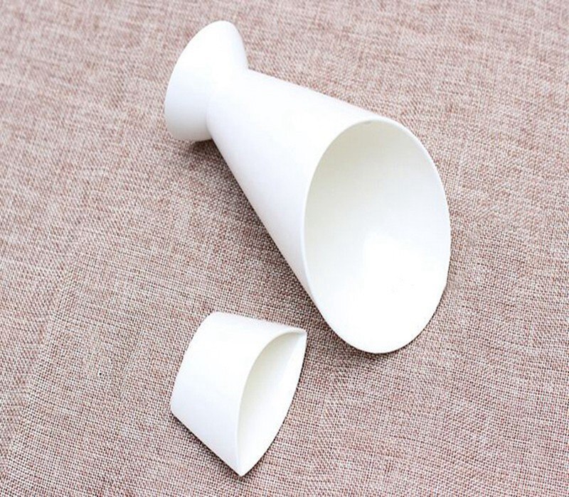 Useful Kitchen Potato Tools 2 in 1 Cups Tableware French Fry Cone with Dipping Cup for Home Restaurant Cups Tools: Default Title