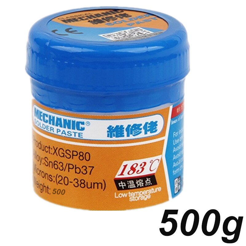 EBRT solder paste flux paste XGSP30 XGSP40 XGSP50 XGSP80 Mobile phone PCB repair medium temperature solder paste: XGSP-500-500g