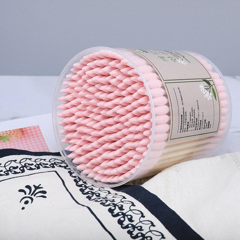 200pcs/Box baby swabs Bamboo Cotton Swab Wood Sticks Soft Cotton cleaning of ears health beauty