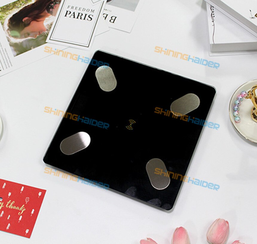 Light energy charging APP Bluetooth intelligent electronic human health scale Weight measurement body fat scale
