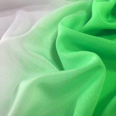 Tissu en mousseline de soie dégradé violet doux Polyester Koshibo tissu pour robe, mariage, rideau vert, bleu, jaune, Rose rouge au mètre