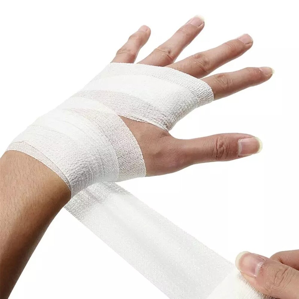 Farverig sport selvklæbende elastisk bandage wrap tape 4.5m elastoplast til knæstøtte puder finger ankel skulder