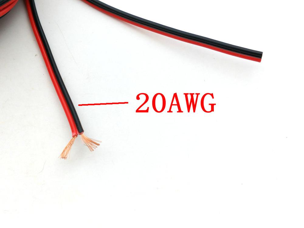 10M 20AWG (Zwart + Rood) Zip Draad Koper