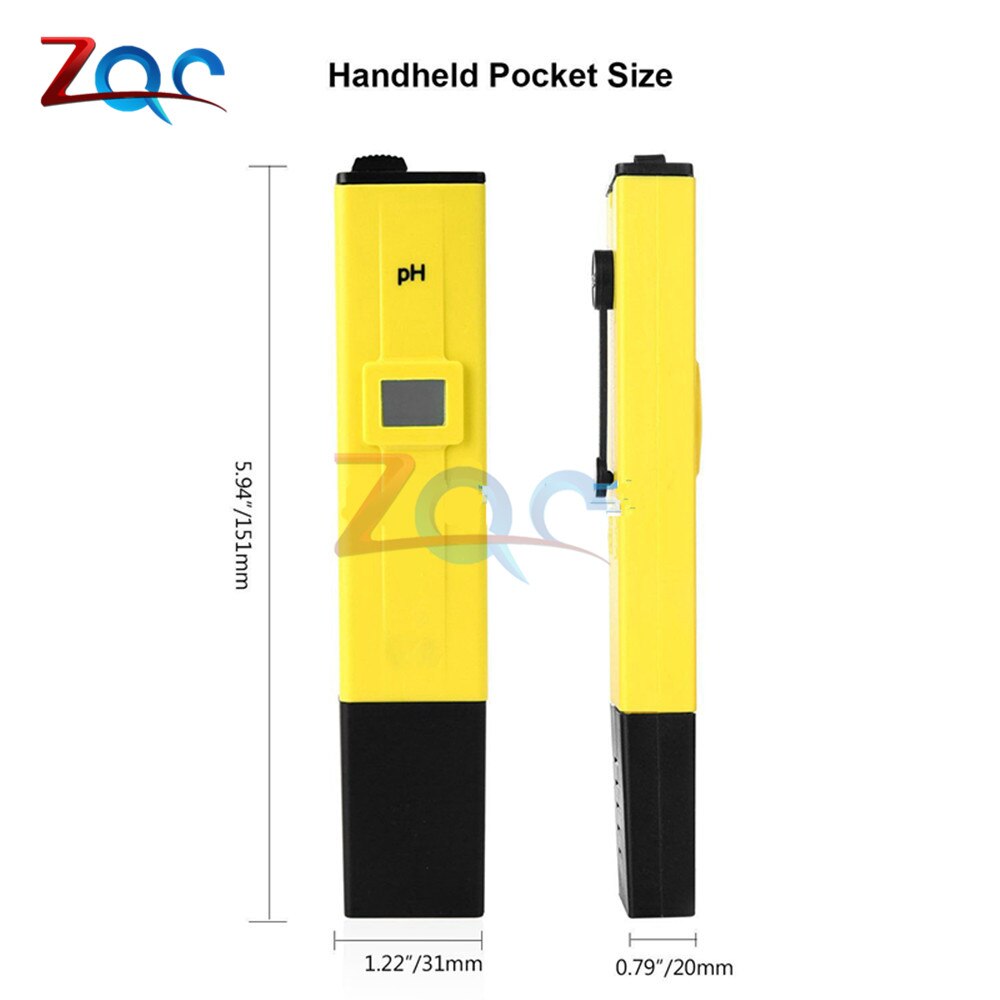 Digitale Ph Meter Ph Pen Tester Zuurgraad Water Ph Meter Professionele Voor Home School Laboratorium Aquacultuur Aquarium Zwembad