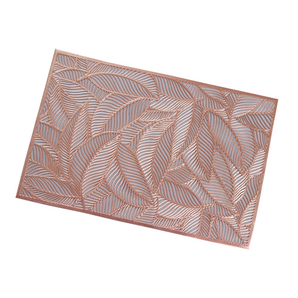 Coaster Mat Pvc Placemat For Dining Table Coasters PVC Leaf Hollow... – Grandado