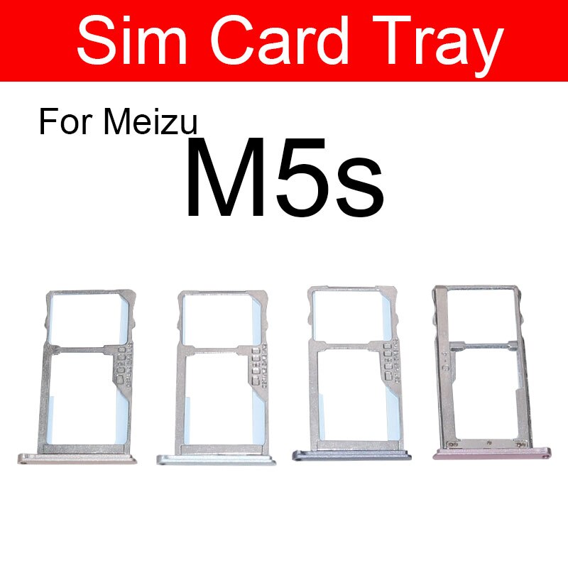 Soporte de la bandeja de la tarjeta SIM para Meizu Meilan encanto azul M5 M5c M5s M611A M611H adaptador de la ranura de la tarjeta Micro Sim piezas de reparación