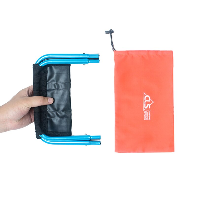 Outdoor Folding Chair, Portable Foldable Ultralight Aluminum Ideal Camping Travel Stool Fold Up Fishing Stool