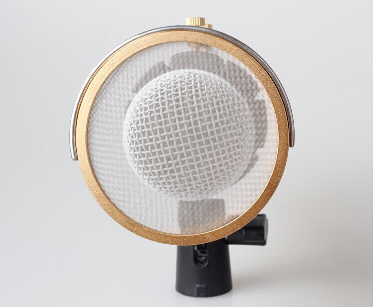 Universele Behandeld Condensor Computer Microfoonhouder met Wind Screen Suspension mount met flitsschoen