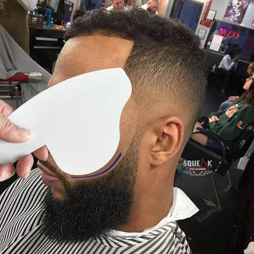 Hairline Enhancement Card Beard Fiber Dense Optimization Board Spray Board Haircut Styling Card Hair Styling Tools For Barber