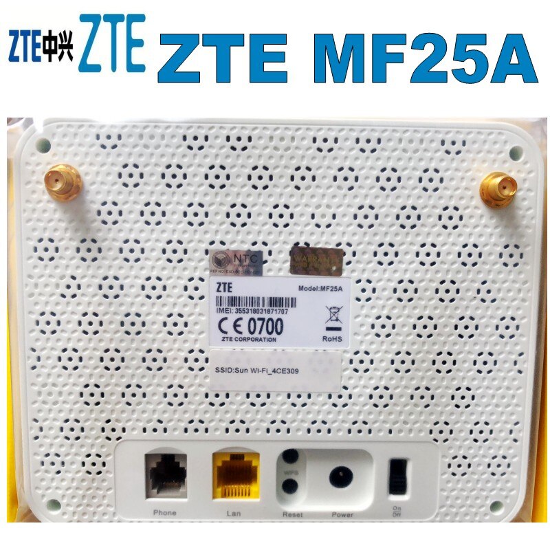 ZTE MF25A 3g router HSPA + 21.6 m Potente 3g Wifi router + Sim carta + ADSL (3 in uno)