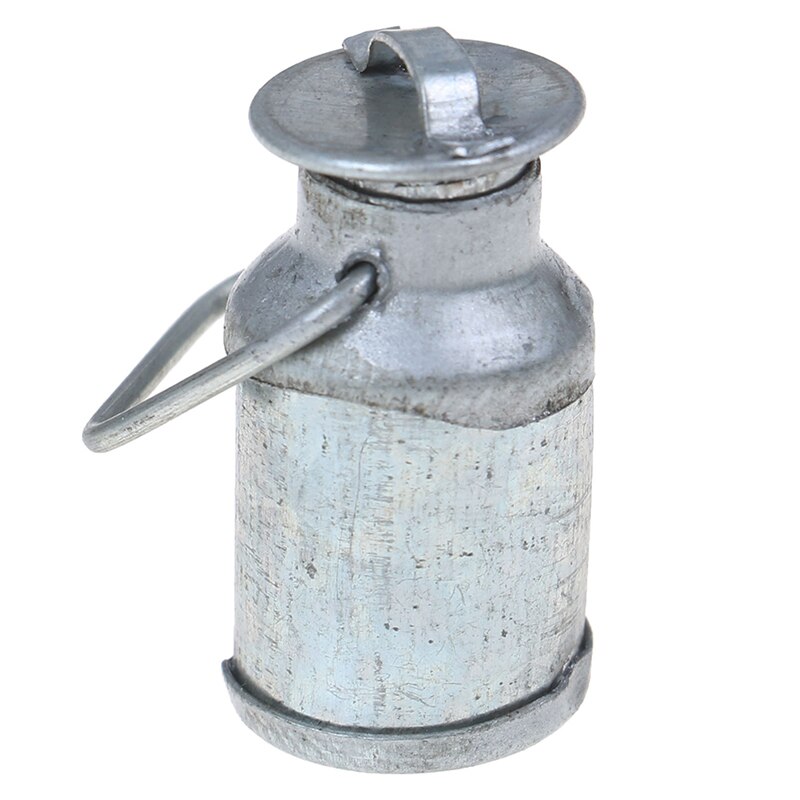 1/12 Dollhouse Miniatuur Melkkan Met Deksel Fles
