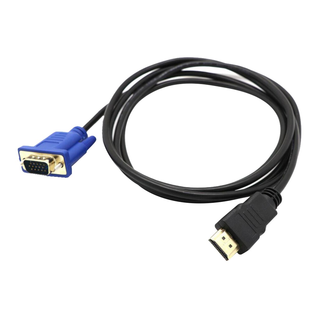 1080P HDMI Male to VGA Male Video Cable Cord Converter Adapter For HDTV 3ft