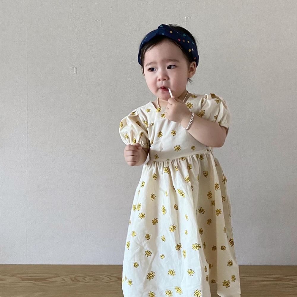 MILANCEL Bodies de bebé hermano y hermana ropa pequeña daisy hermana y poco ropa de hermana coreano stule Body de bebé: dress / 12 meses