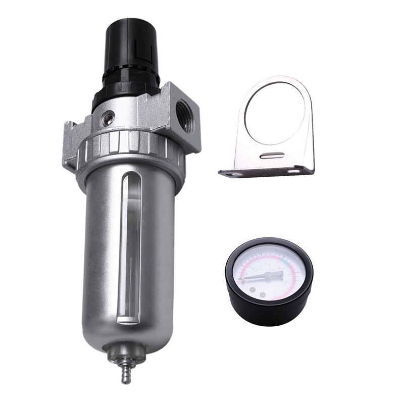 1/2 zoll Sfr400 Druckluft Filter Regler Combo Luftfilter Manometer Bausatz Manometer