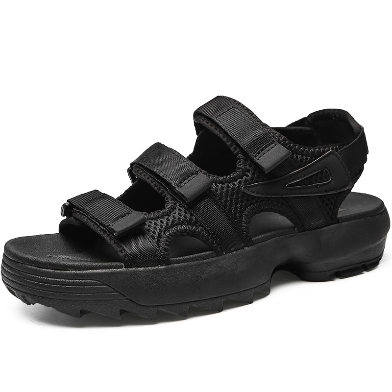 Tjock vit unisex masculina män romerska gummisandaler klänning sula sandalia utomhussandal avslappnad manlig gladiator sandalier  on 39