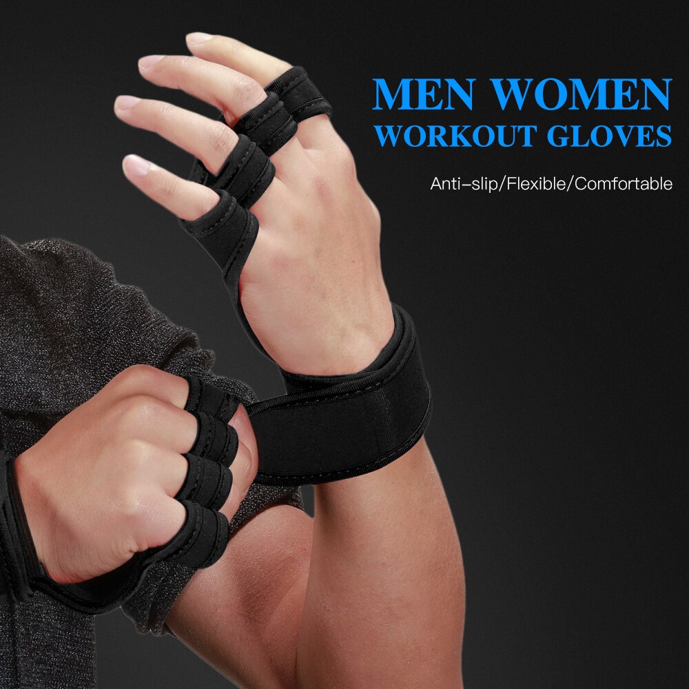 1 paar Gewicht Heben Handschuhe Frauen Männer Fitness Sport Bodybuilding Gymnastik Griffe Fitnessstudio Hand Palme Schutz Handschuhe